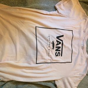 Vans tee, medium, light pink color